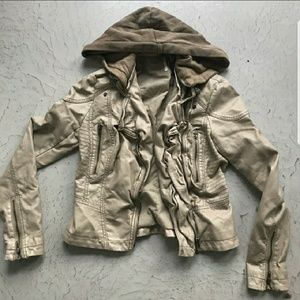 Free people faux leather jacket